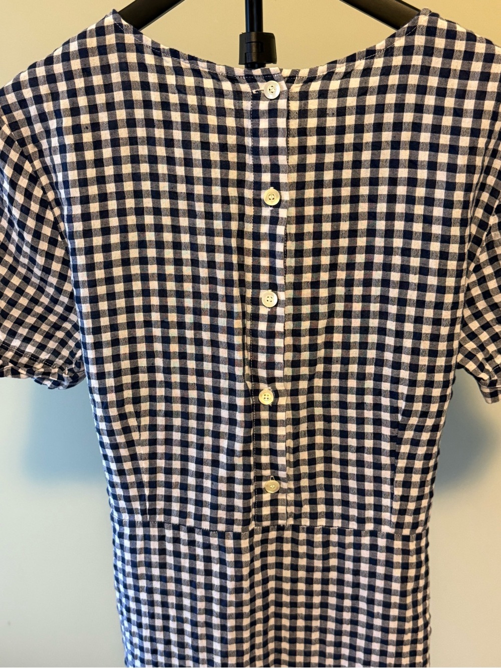 EUC Re-Posh J. McLaughlin Black and White Gingham Tie-Waist Dress SZ 8 - Picture 11 of 15